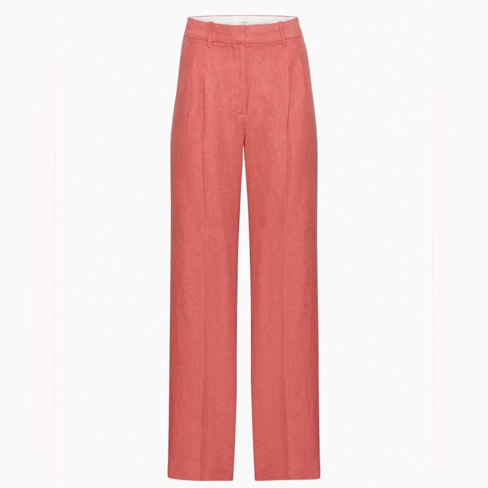 Aritzia Wilfred Effortless Linen Pants Sienna